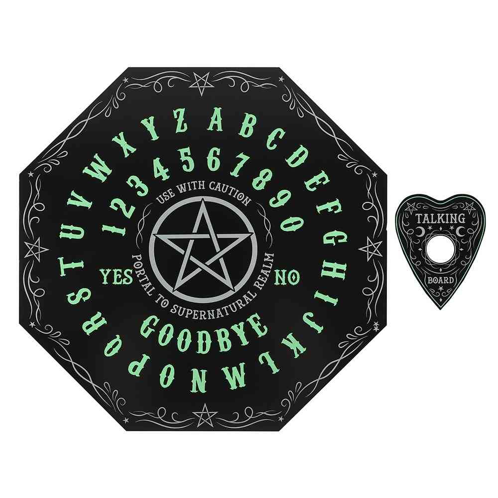 Something Different - Glow in the Dark Octagon Ouijabrett - Schwarz